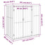 redskabsskur til haven 161x89x161 cm galvaniseret stål antracit