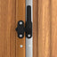 redskabsskur til haven 161x89x161 cm galvaniseret stål brun