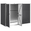 redskabsskur til haven 225x89x161 cm galvaniseret stål antracit
