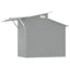 haveskur 270x130x208,5 cm galvaniseret stål grå