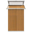 haveskur 270x130x208,5 cm galvaniseret stål brun