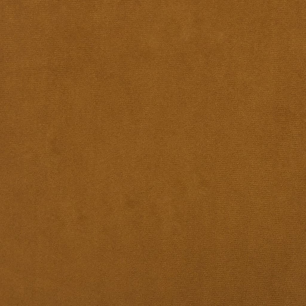 barstole 2 stk. fløjl brun