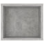 væghængt tv-bord 100x30x26,5 cm konstrueret træ betongrå