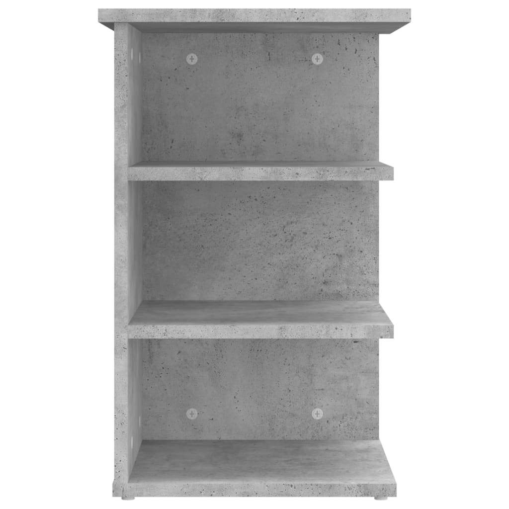 sideskab 35x35x55 cm konstrueret træ betongrå