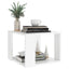 sofabord 40x40x30 cm konstrueret træ hvid