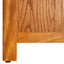 bogreol med 6 hylder 52x22x180 cm massivt egetræ