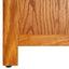 bogreol med 7 hylder 60x22x200 cm massivt egetræ