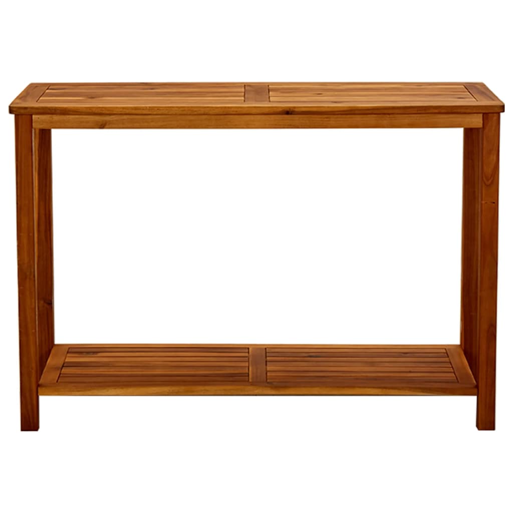 konsolbord til haven 110x40x75 cm massivt akacietræ billede