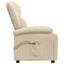 eldrevet massagestol stof cremefarvet