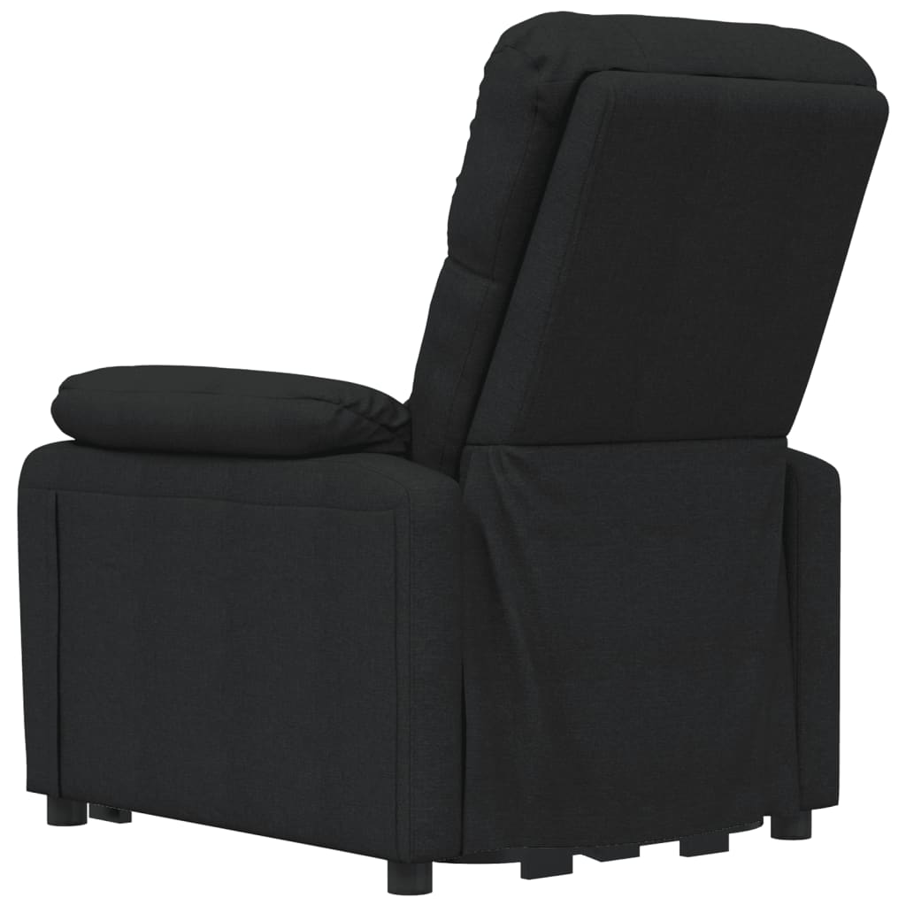 eldrevet massagestol stof sort
