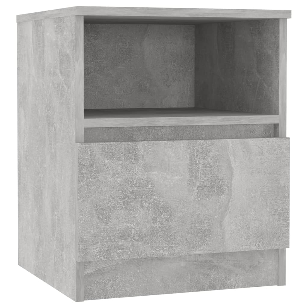 sengeskab 40x40x50 cm konstrueret træ betongrå