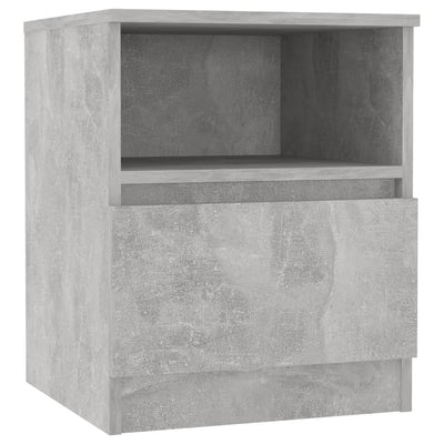 sengeskab 40x40x50 cm konstrueret træ betongrå