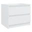 sengeborde 2 stk. 50x39x43,5 cm konstrueret træ hvid