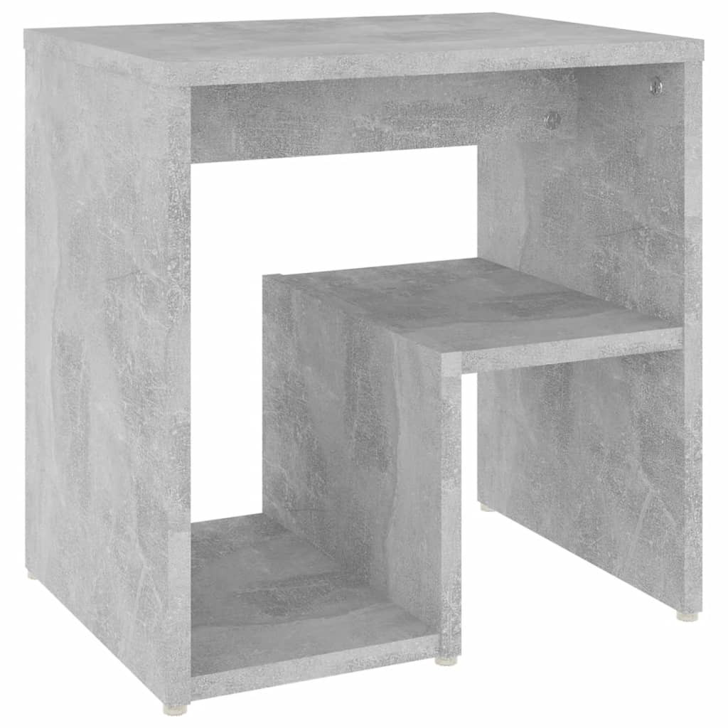 sengeskab 40x30x40 cm konstrueret træ betongrå