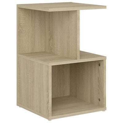 sengebord 35x35x55 cm konstrueret træ sonoma-eg