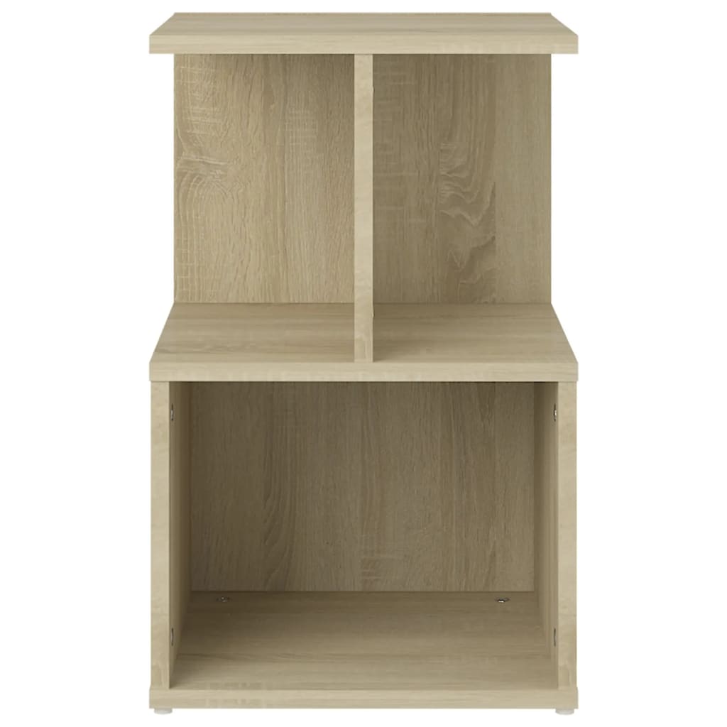 sengebord 35x35x55 cm konstrueret træ sonoma-eg