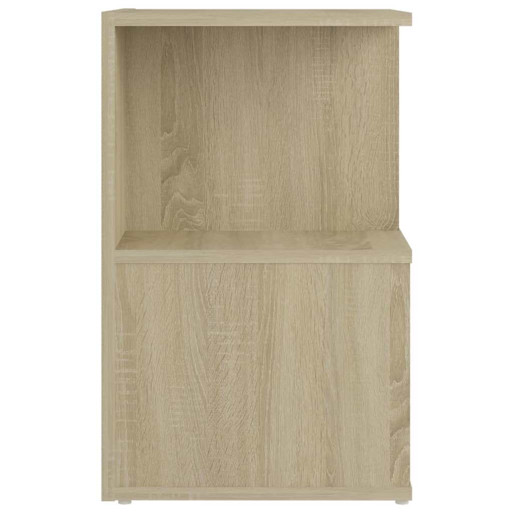 sengebord 35x35x55 cm konstrueret træ sonoma-eg