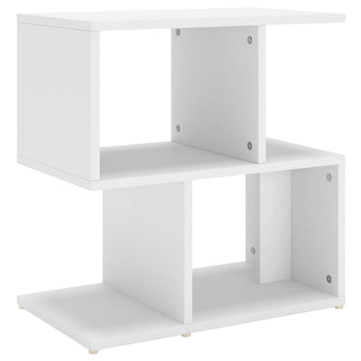 sengebord 50x30x51,5 cm konstrueret træ hvid