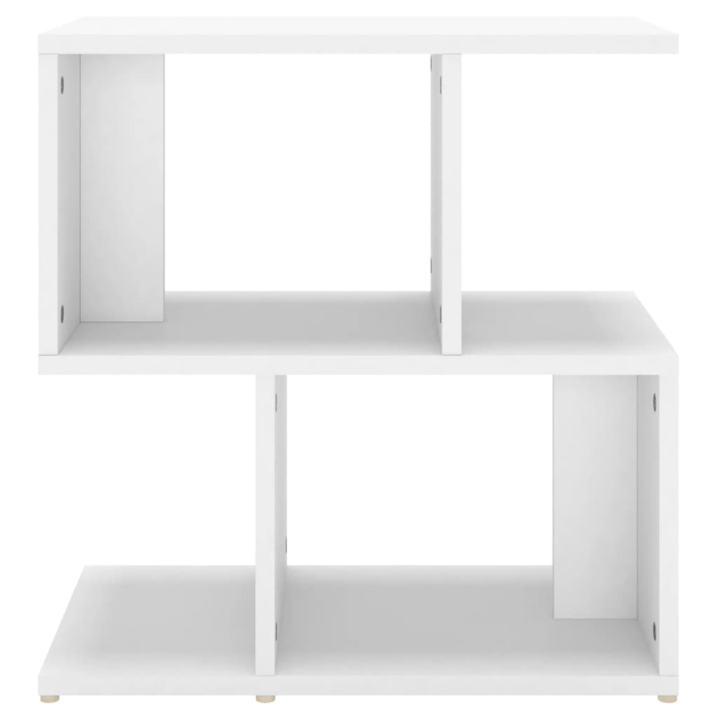 sengebord 50x30x51,5 cm konstrueret træ hvid