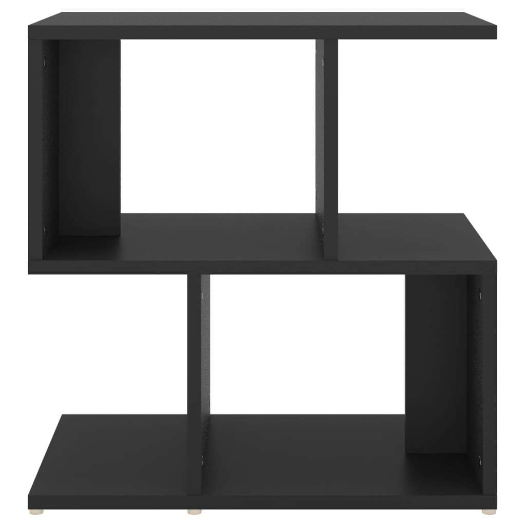 sengebord 50x30x51,5 cm konstrueret træ sort