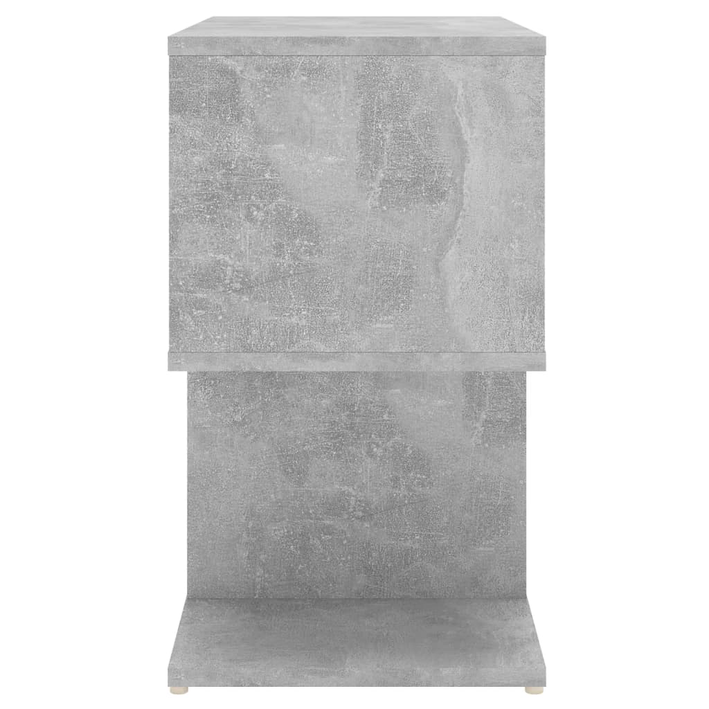 sengebord 50x30x51,5 cm konstrueret træ betongrå