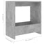 sidebord 50x26x50 cm konstrueret træ betongrå