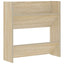 væghængt skoskab 60x18x60 cm konstrueret træ sonoma-eg