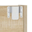 væghængt skoskab 2 stk. 60x18x60 cm konstrueret træ sonoma-eg