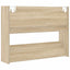 væghængt skoskab 80x18x60 cm konstrueret træ sonoma-eg