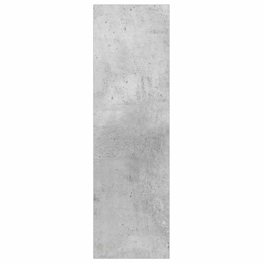 væghængt skoskab 80x18x60 cm konstrueret træ betongrå