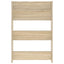 væghængt skoskab 60x18x90 cm spånplade sonoma-eg