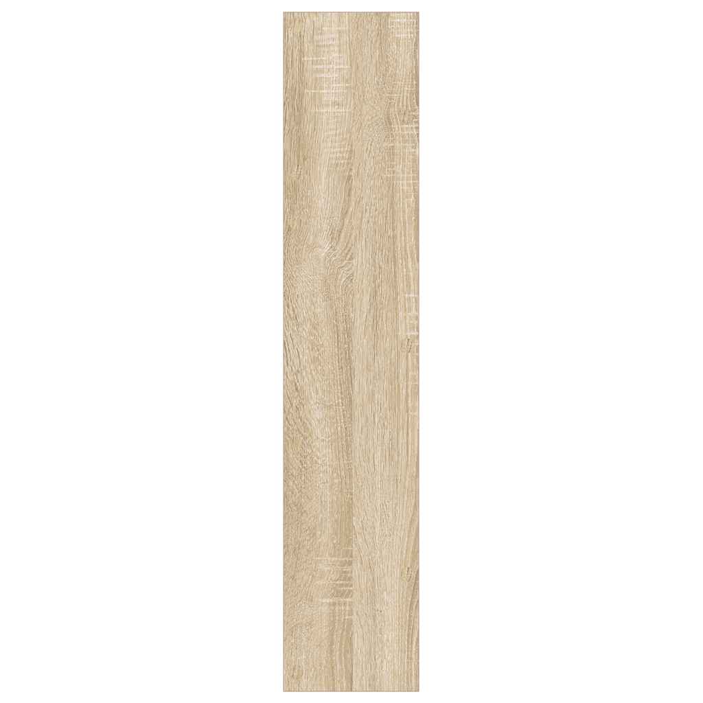 væghængt skoskab 60x18x90 cm spånplade sonoma-eg