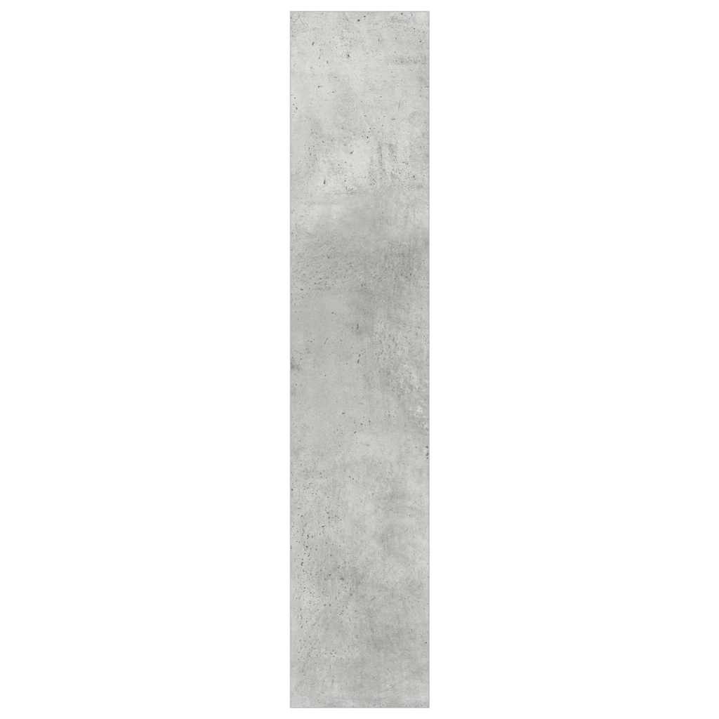 væghængte skoskabe 2 stk. 60x18x90 cm spånplade betongrå