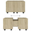 sofabord 60x60x38 cm konstrueret træ sonoma-eg