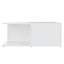 sofabord 80x80x31 cm konstrueret træ hvid