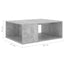 sofabord 90x67x33 cm konstrueret træ betongrå