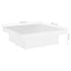 sofabord 90x90x28 cm konstrueret træ hvid