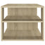 sofabord 100x50x40 cm konstrueret træ sonoma-eg