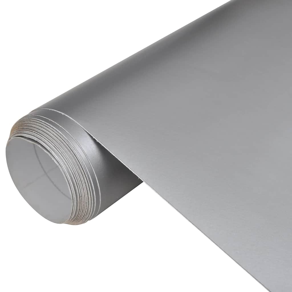 bilfolier 2 stk. 100x150 cm + 50x150 cm mat sølvfarvet