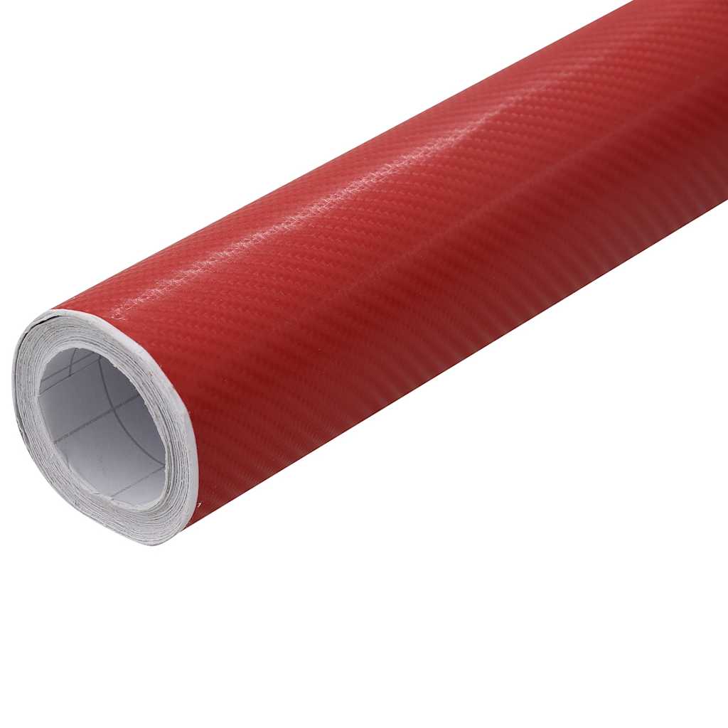 bilfolier 2 stk. 100x150 cm + 50x150 cm 4D rød