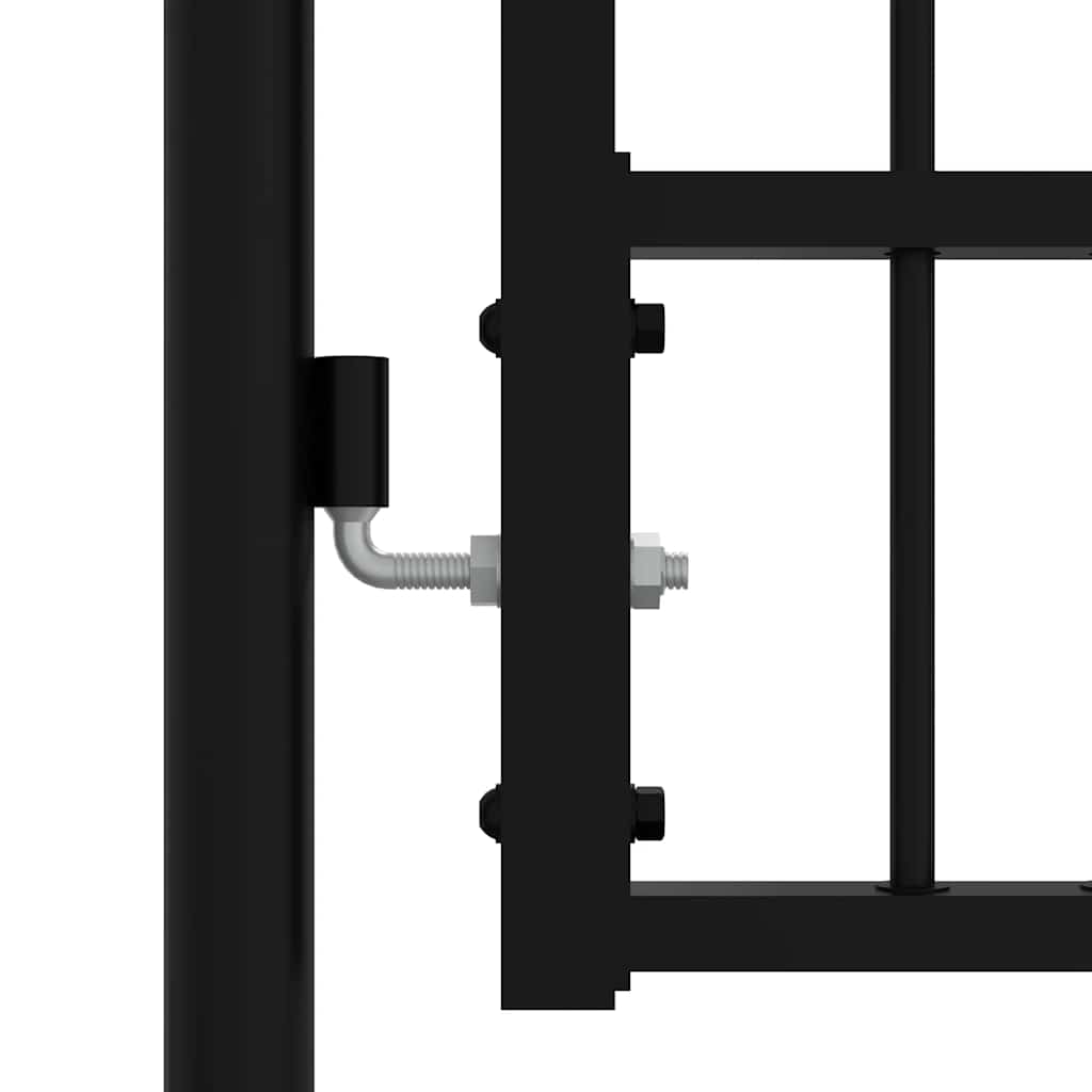 hegnslåge KAMPEN med spydtop sort 103x150 cm stål