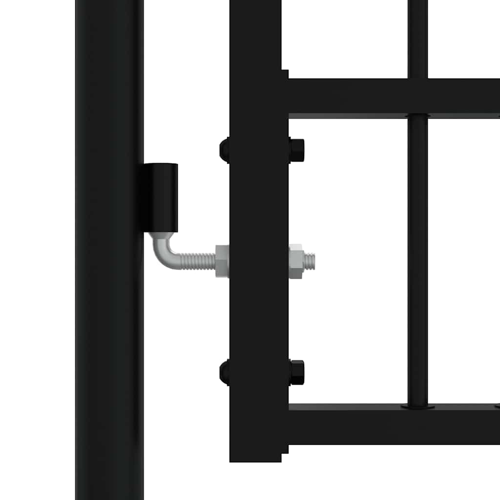 hegnslåge KAMPEN med spydtop sort 302x172 cm stål