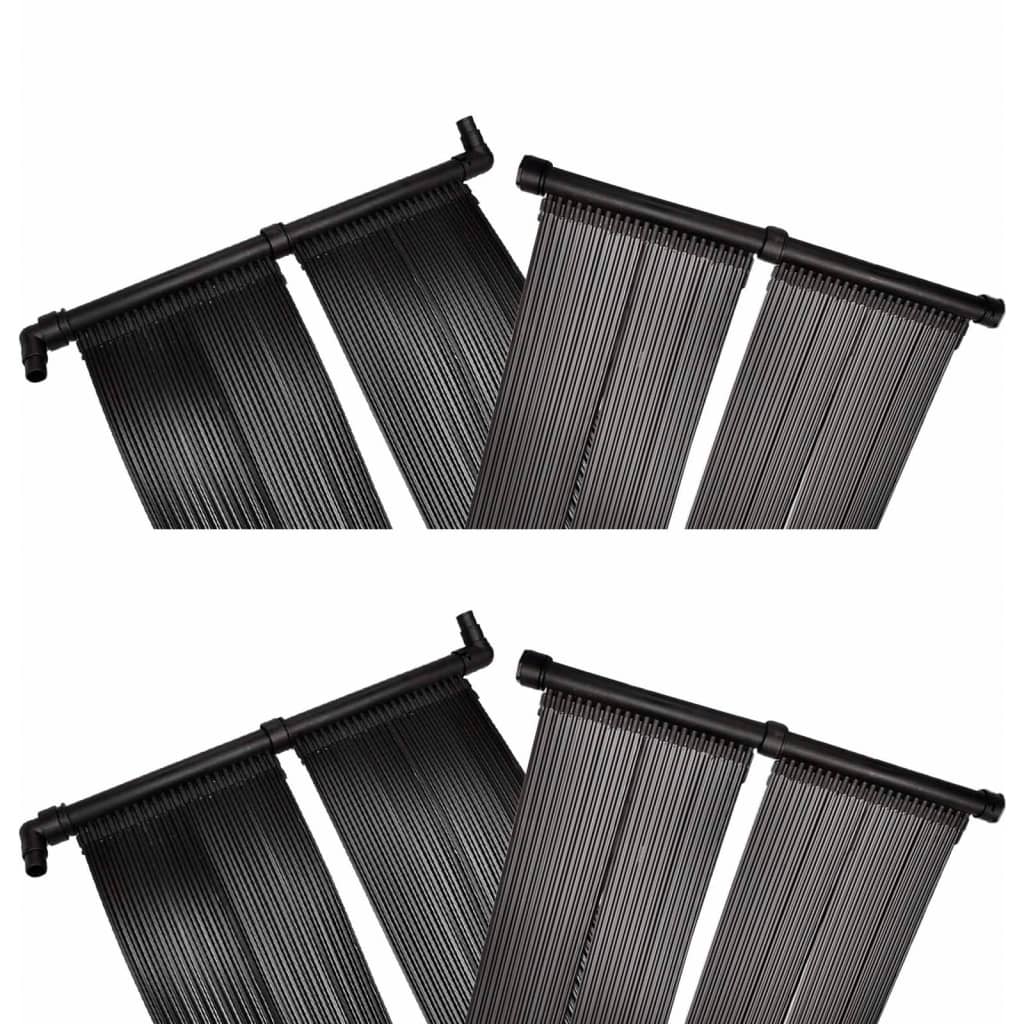 soldrevne varmepaneler til pool 4 stk. 80x620 cm billede