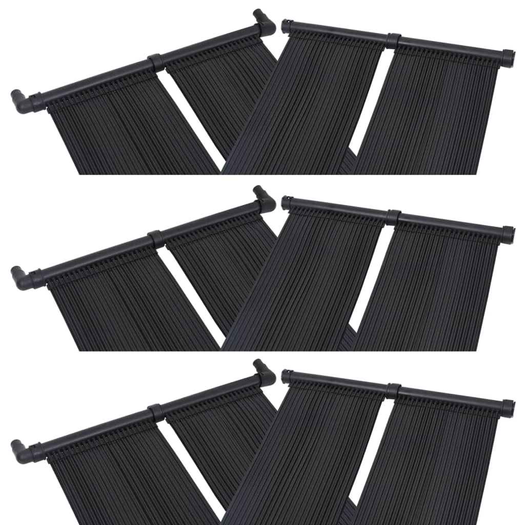 soldrevne varmepaneler 6 stk. 80x310 cm billede