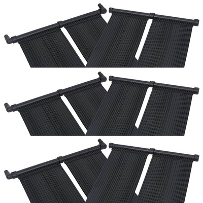 soldrevne varmepaneler 6 stk. 80x310 cm