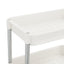 køkkenvogn med 5 hylder 42x29x128 cm jern og ABS hvid