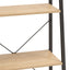 stigereol med 3 hylder 56x35x108 cm lysebrun og sort