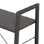 stigereol med 3 hylder 56x35x108 cm sort