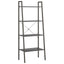 stigereol med 4 hylder 56x35x140 cm sort