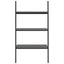stigereol med 3 hylder 64x34x116 cm sort
